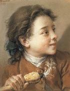 Francois Boucher Boy holding a Parsnip oil